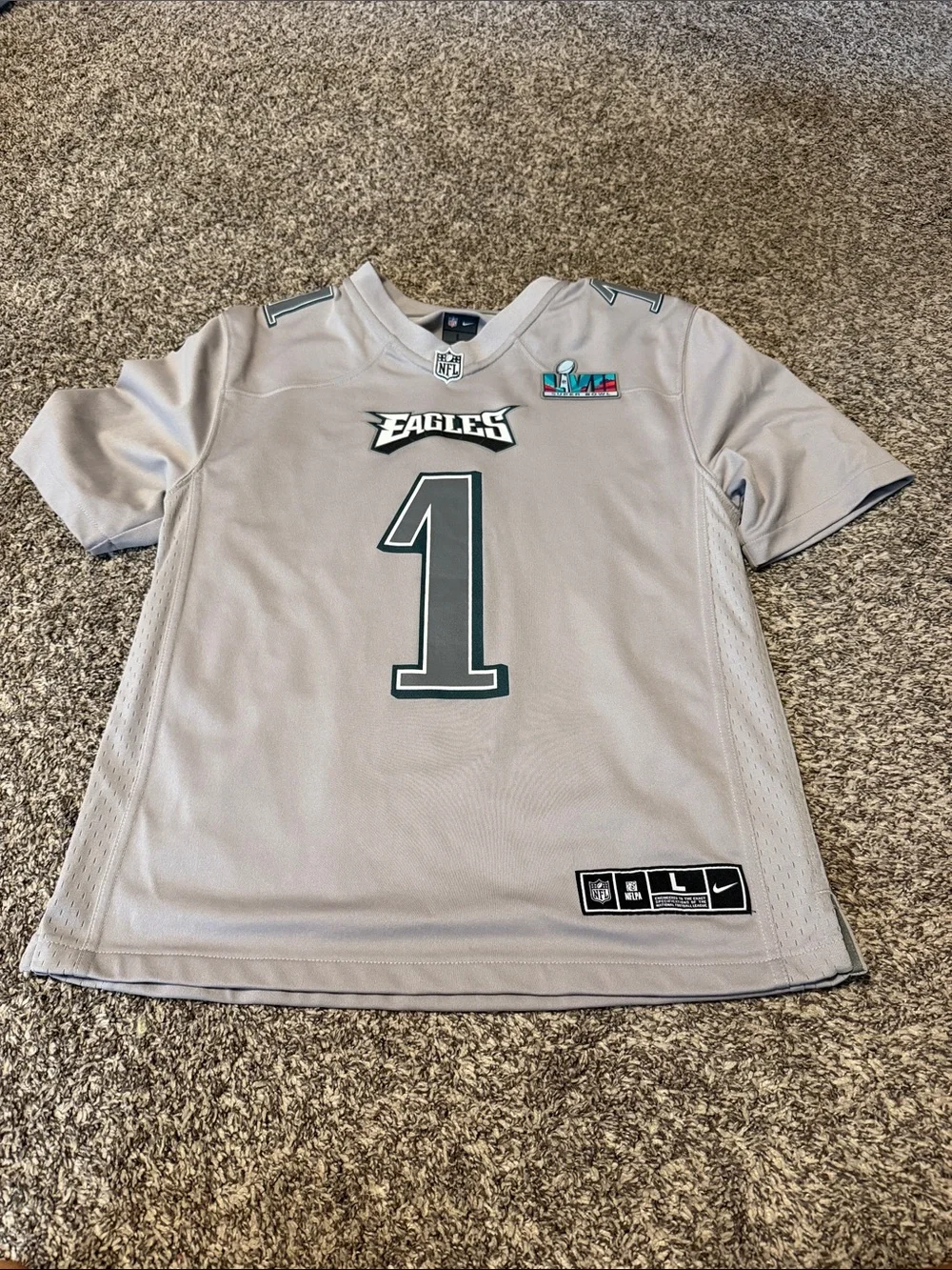 Nike Gray Philadelphia Eagles Nike Jersey